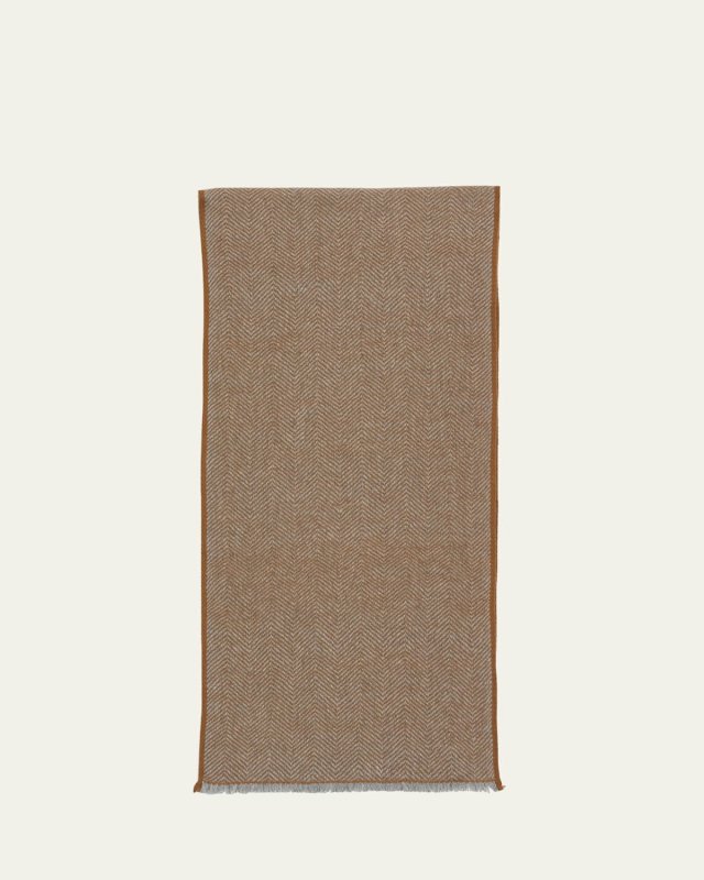 Chevron Cashmere Scarf